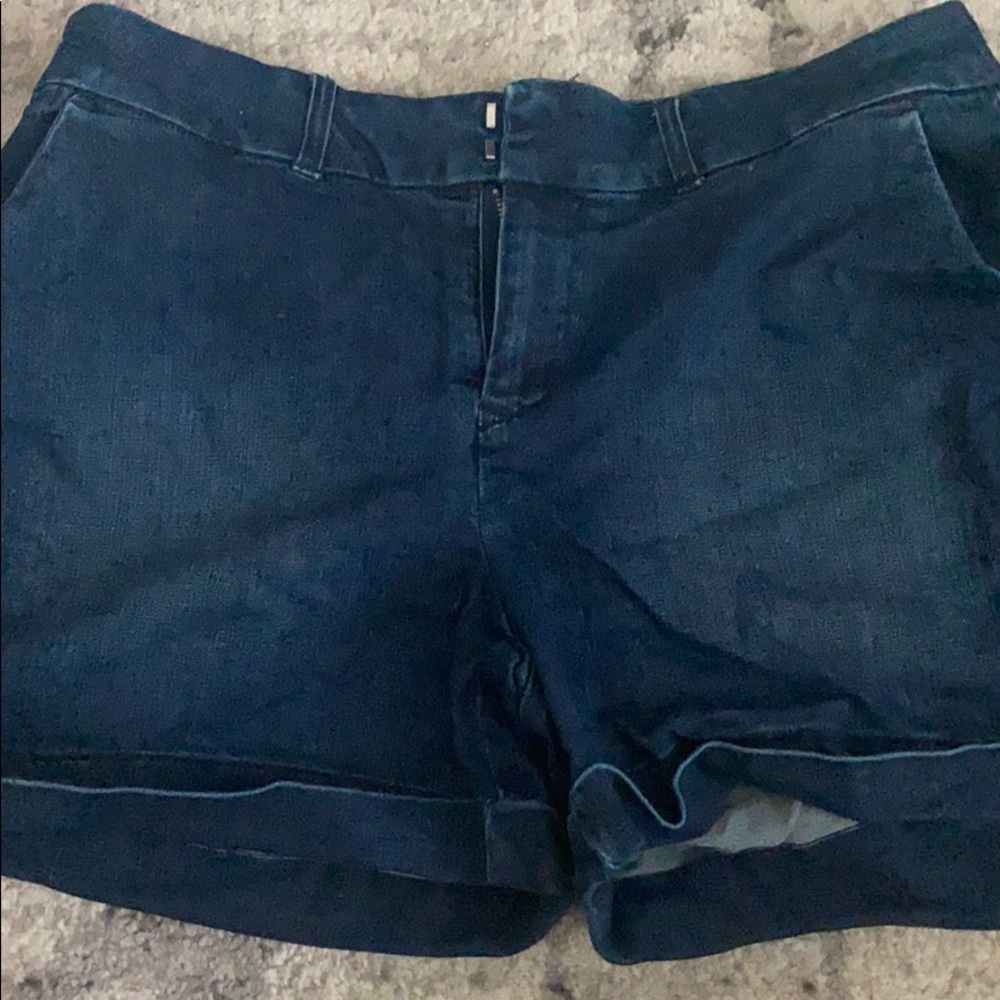 Maurices dark wash jean shorts